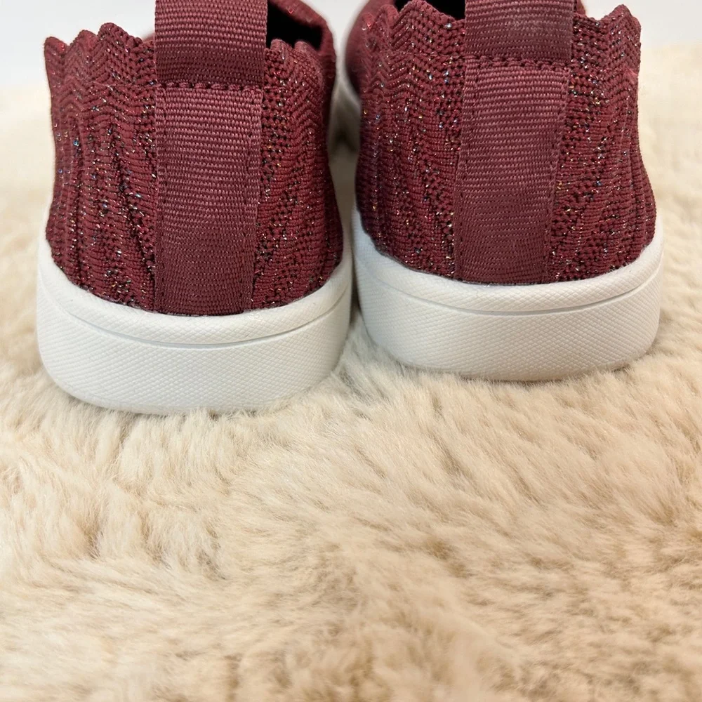 SO Red‎ and White Slip-On Sneakers